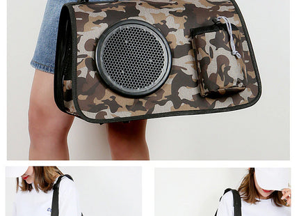 Bolso De Tela Con Bolsillo Para Transportar Mascotas