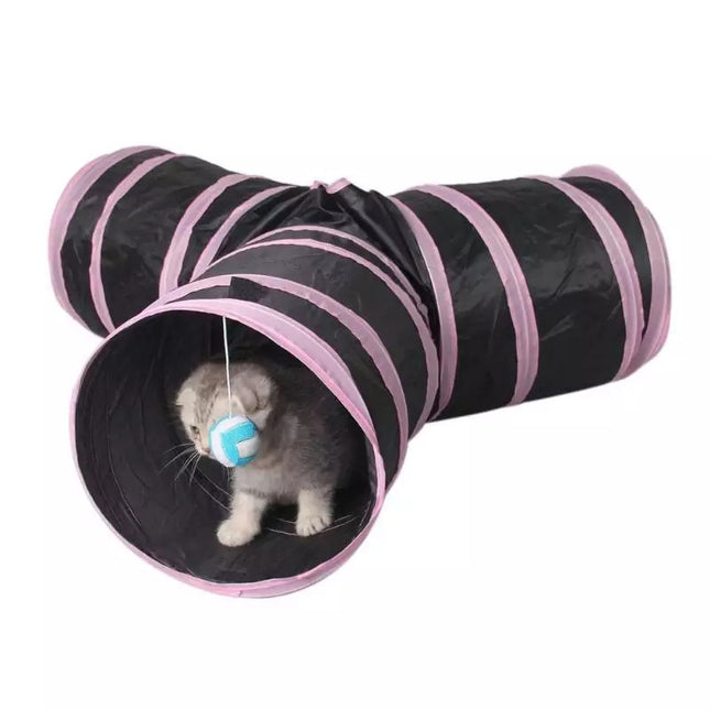 Juguete para gato túnel grande 3 salidas