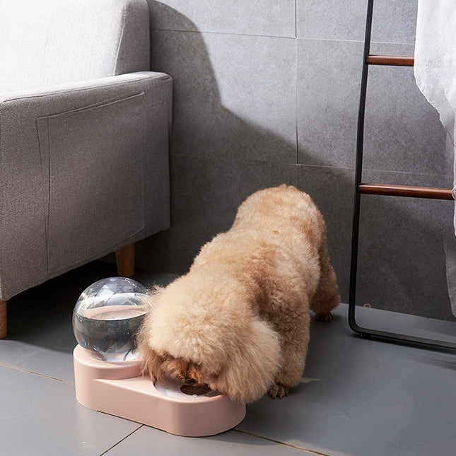Plato comedero con dispensador de agua 1.8 litros