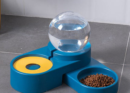 Plato comedero con dispensador de agua 1.8 litros
