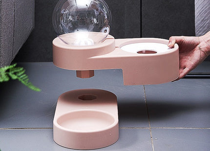 Plato comedero con dispensador de agua 1.8 litros