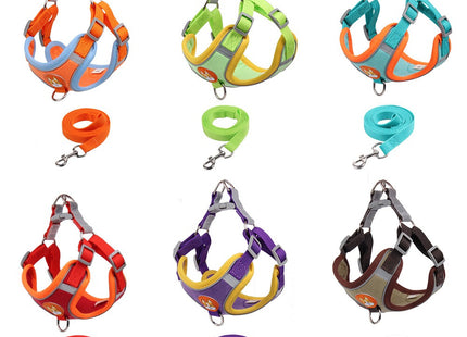 Conjunto pechera y correa para perro o gato