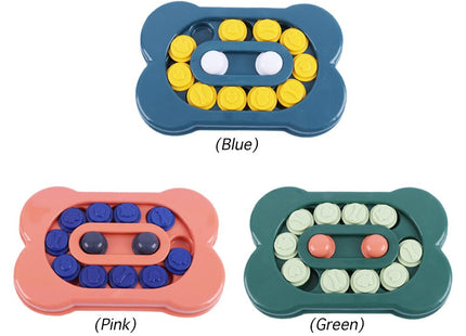 Juguete divertido interactivo para mascotas Puzzle Come lento