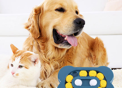Juguete divertido interactivo para mascotas Puzzle Come lento