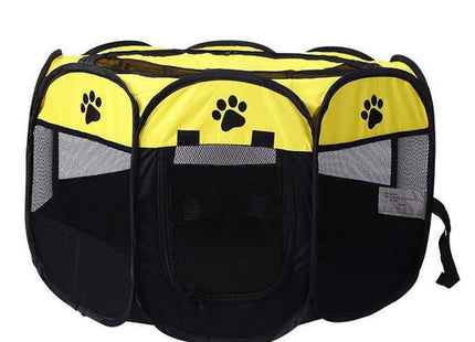 Corral de tela plegable para mascotas