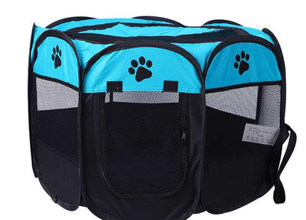 Corral de tela plegable para mascotas