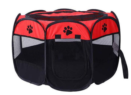 Corral de tela plegable para mascotas