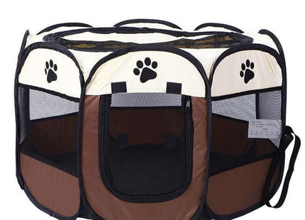 Corral de tela plegable para mascotas
