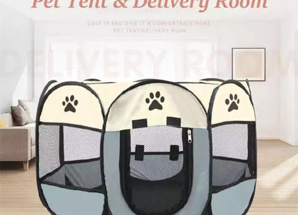 Corral de tela plegable para mascotas