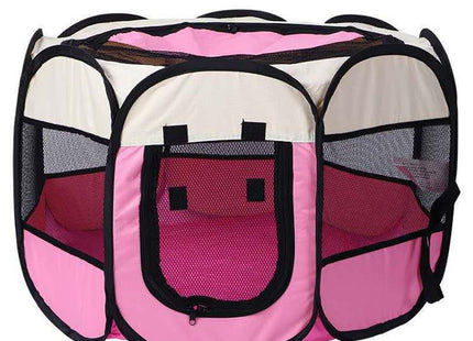 Corral de tela plegable para mascotas