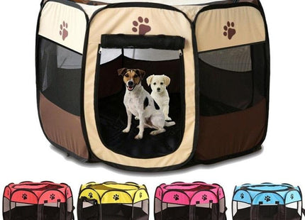 Corral de tela plegable para mascotas