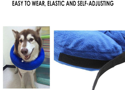 Collar isabelino de tela inflable para perro o gato