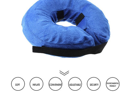 Collar isabelino de tela inflable para perro o gato