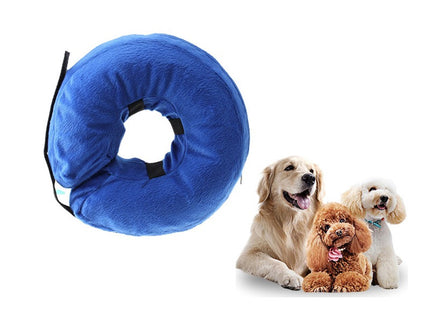 Collar isabelino de tela inflable para perro o gato