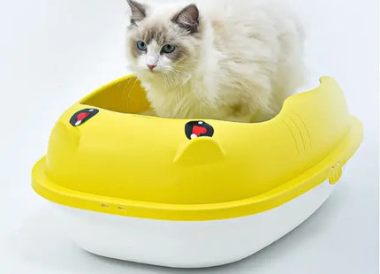 Bandeja Sanitaria Semicerrada Grande Para Gato