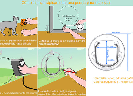 Puerta Para Ingreso/salida De Mascotas