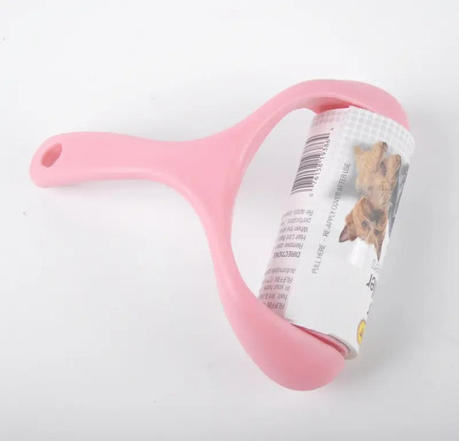 Rodillo Cepillo Rosado saca pelusa Pelos Adhesivo