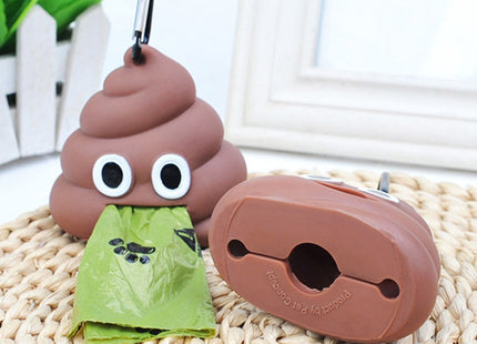 Dispensador De Bolsitas Para Perro Poo Emoji