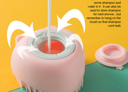 Cepillo De Silicona Para Baño De Mascotas