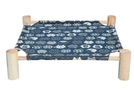 Cama Elevada De Madera Para Mascotas