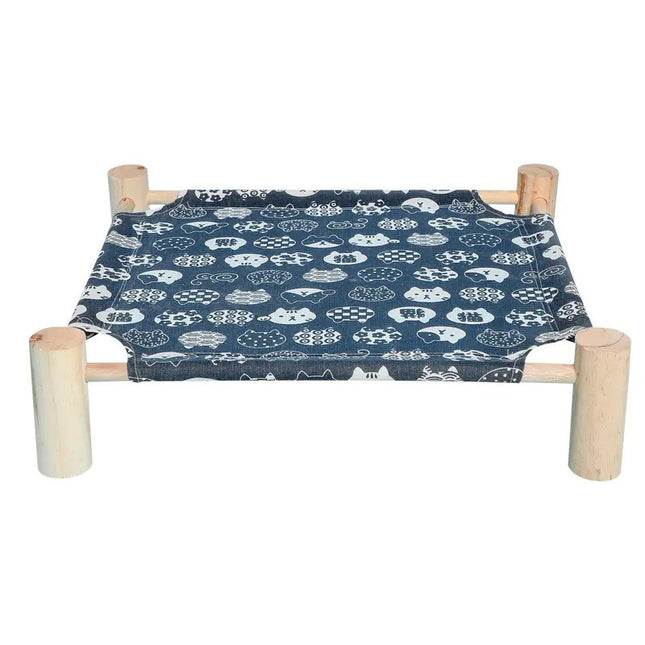 Cama Elevada De Madera Para Mascotas