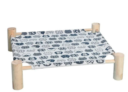 Cama Elevada De Madera Para Mascotas