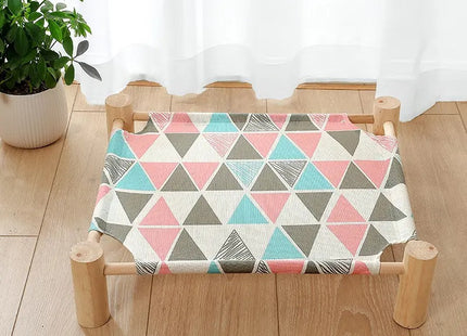 Cama Elevada De Madera Para Mascotas
