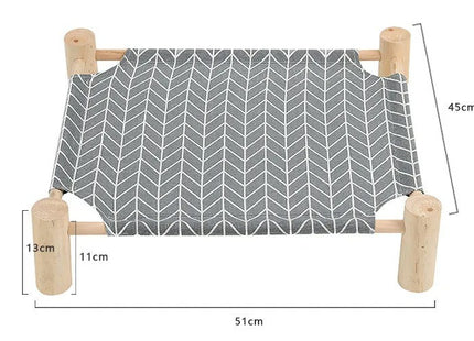 Cama Elevada De Madera Para Mascotas