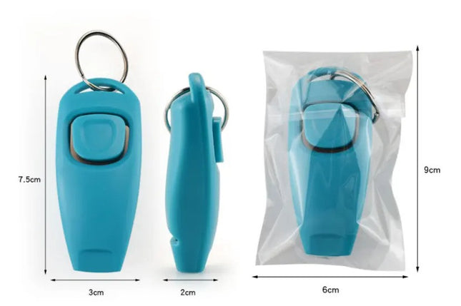 Clicker Con Silbato Para Entrenamiento De Mascotas