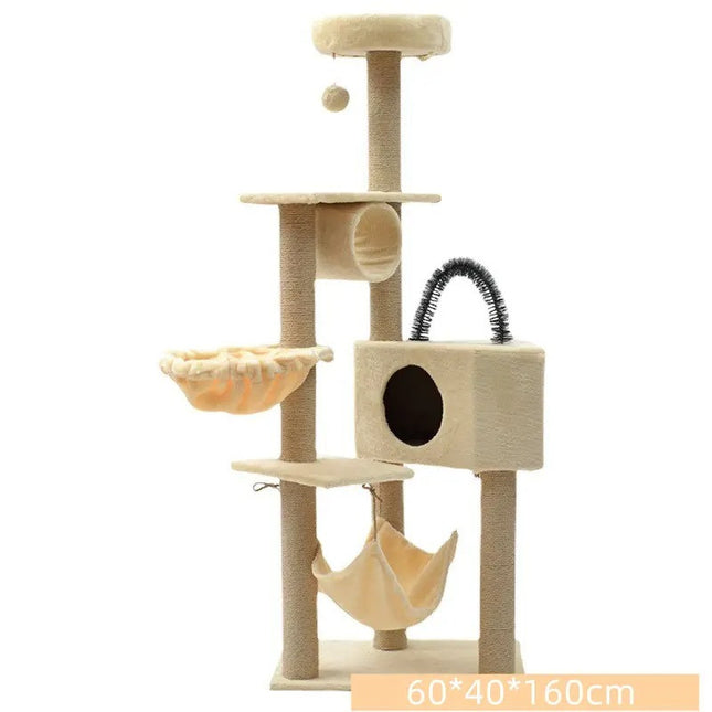 Juguete Rascador Para Gato Torre Grande 1.60 M