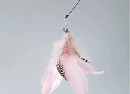 Juguete Interactivo Para Gato Con Plumas Y Ventosa