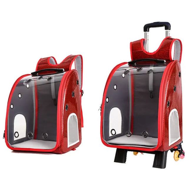 Carrito Transportador Con Ruedas Para Mascotas