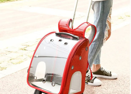 Carrito Transportador Con Ruedas Para Mascotas