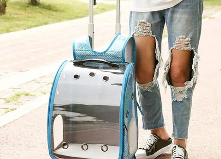 Carrito Transportador Con Ruedas Para Mascotas