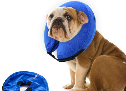 Collar isabelino de tela inflable para perro o gato
