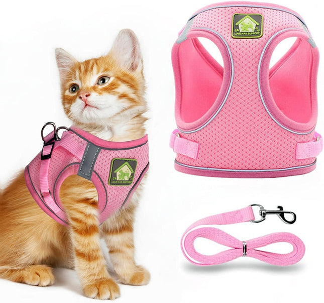 Arnés pechera Malla reflectiva para perro o gato