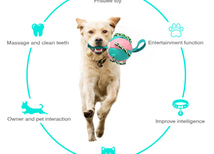 Juguete Para Perro 2 en 1 - Pelota y Frisbee