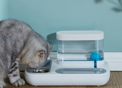 Plato Comedero Con Dispensador De Agua
