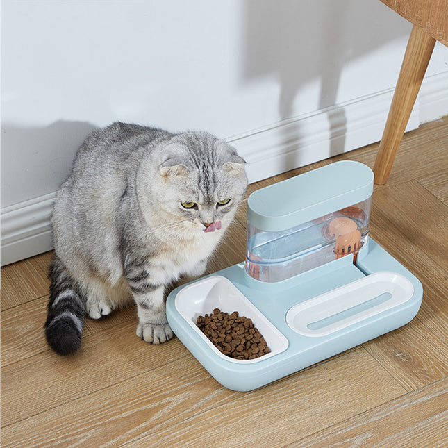 Plato Comedero Con Dispensador De Agua