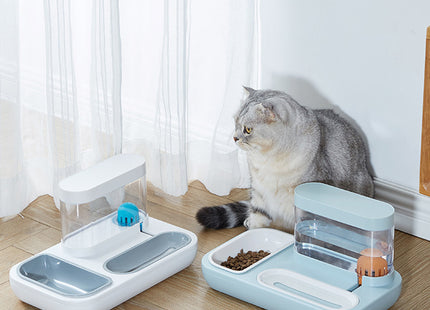 Plato Comedero Con Dispensador De Agua
