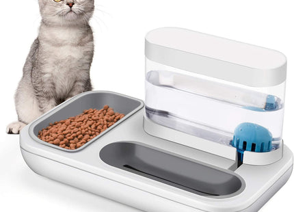 Plato Comedero Con Dispensador De Agua