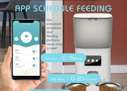 Plato Comedero Automatico Programable Wifi App Movil