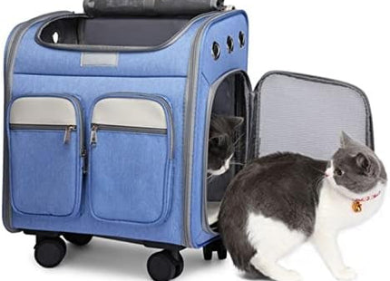 Carrito De Tela Transportador Con Ruedas Para Mascotas