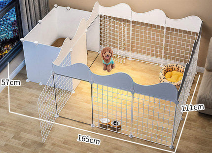 Corral De Metal Con Puerta Para Mascotas