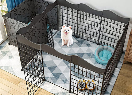 Corral De Metal Con Puerta Para Mascotas