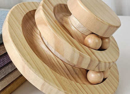 Juguete Interactivo De Madera Para Gatos