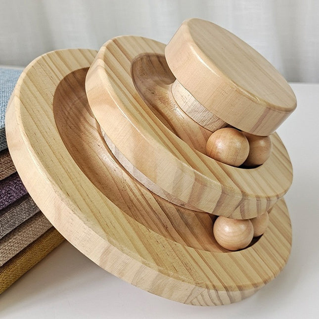 Juguete Interactivo De Madera Para Gatos