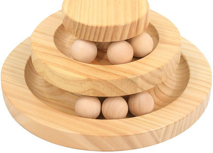 Juguete Interactivo De Madera Para Gatos