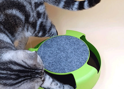 Juguete Giratorio Y Rascador Para Gato