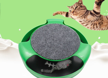 Juguete Giratorio Y Rascador Para Gato